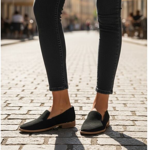 Franco Sarto Women's Jeela Suede Loafers in Black Size 6 - Picture 10 of 10